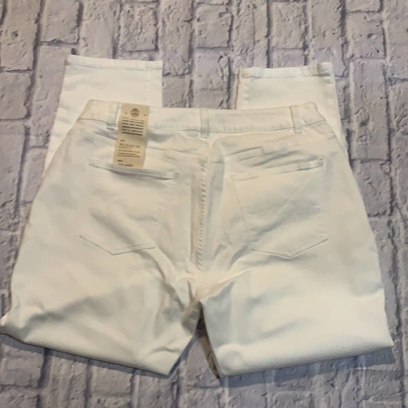 Talbots 16WP White Jeans - Slim Ankle - Curvy Plus Size - Picture 4 of 5